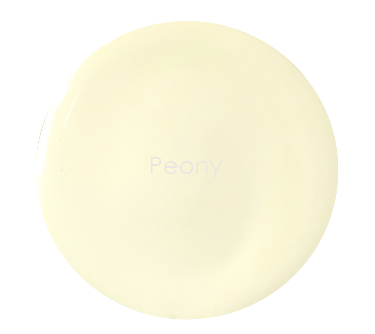 Peony chalk paint swatch – soft pale cream