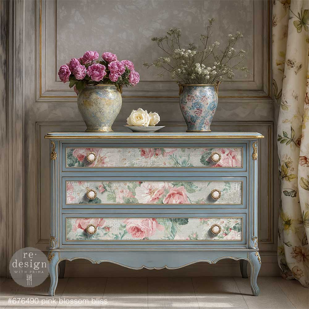 Decoupage Fiber - Pink Blossom Bliss