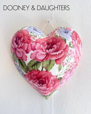 Large Heart - Pink Peonies
