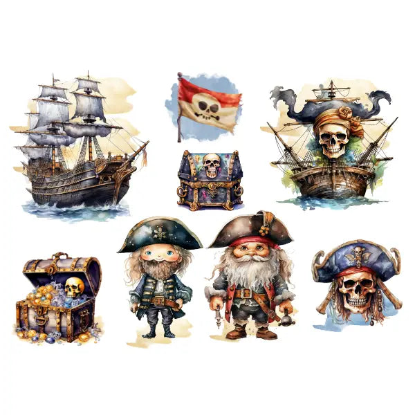 Pirates White Cloud Decor Transfer
