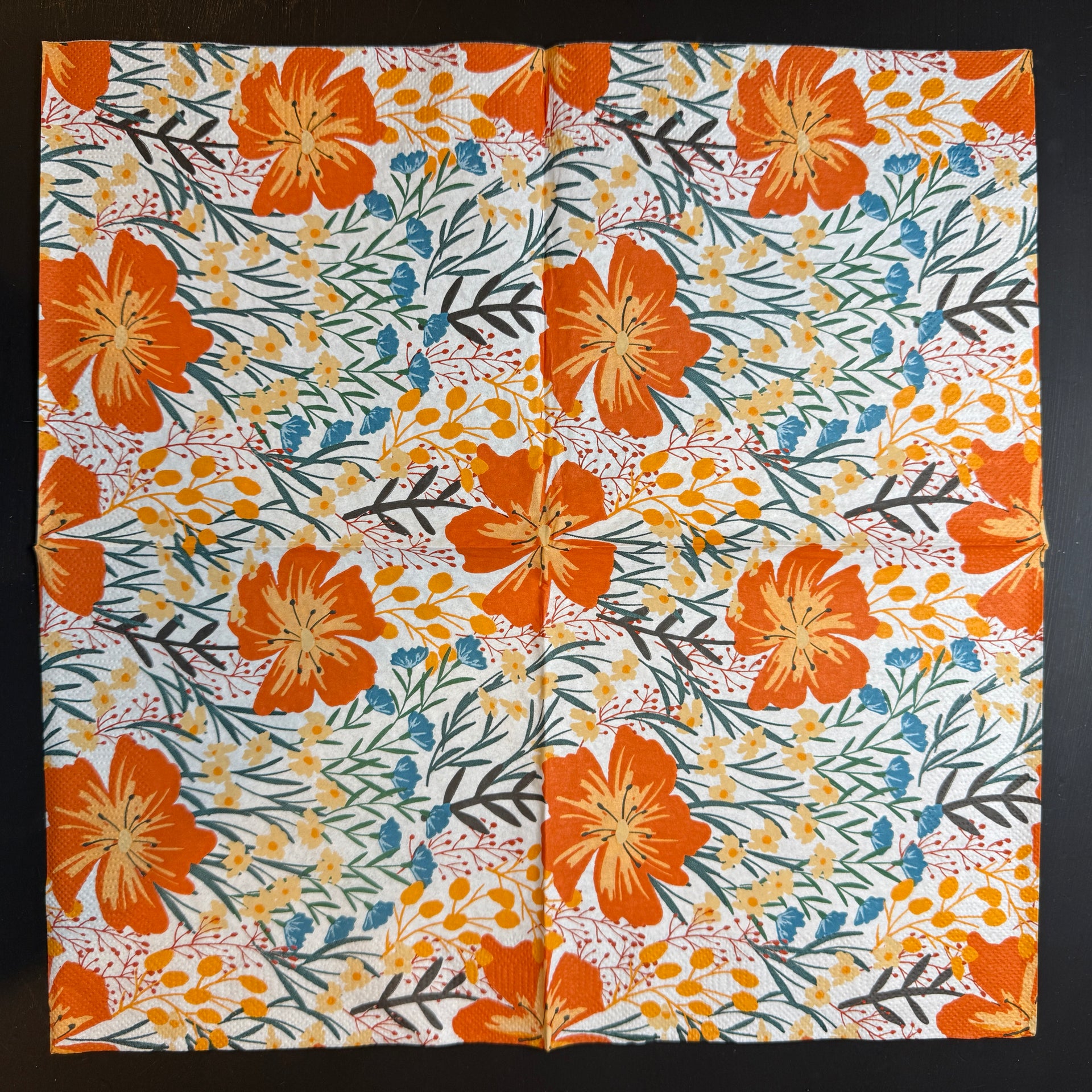 Napkin - Poppy & Wildflowers