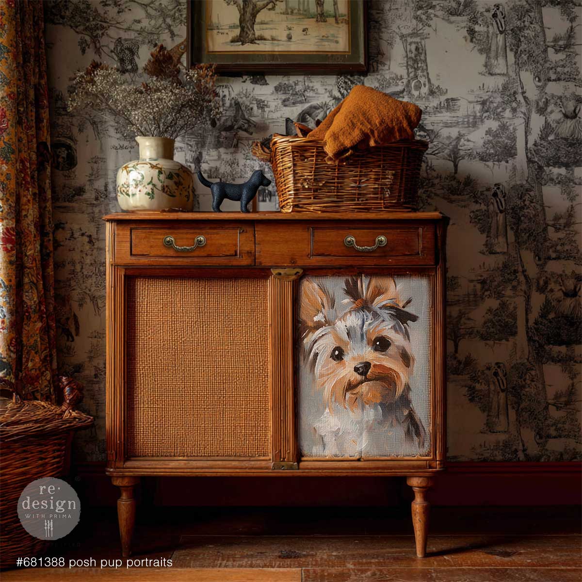 Decoupage Fiber A3 - Posh Pup Potraits