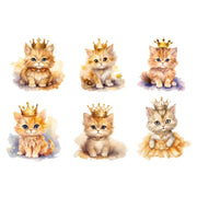 Princess Kittens White Cloud Decor Transfer