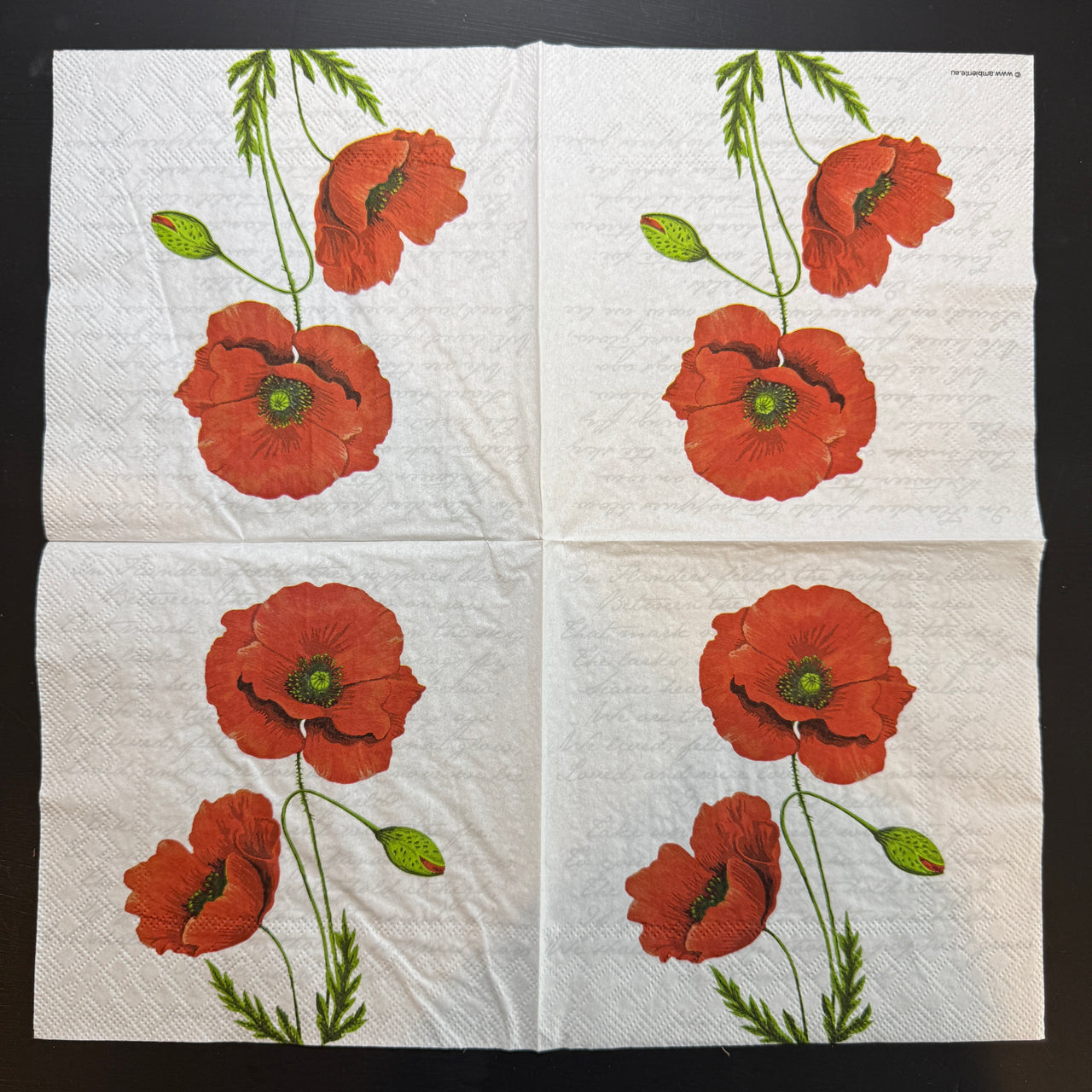 Napkin - Proud Poppy