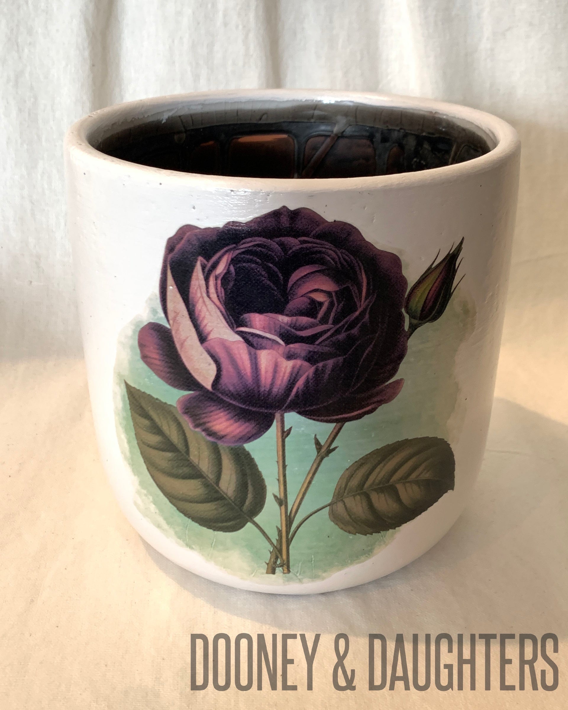 Large Pot - Purple Rose