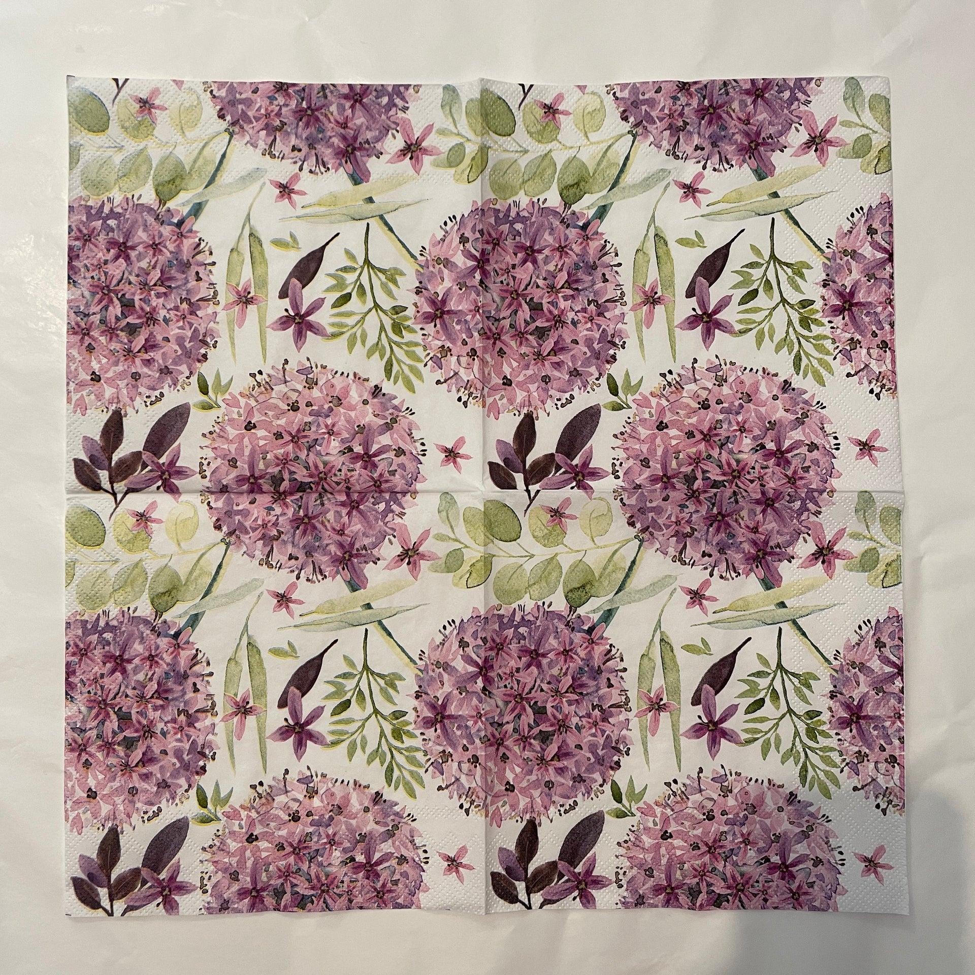 Napkin - Purple Vintage Flowers