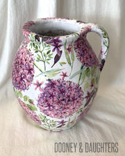 Purple Vintage Flowers Jug