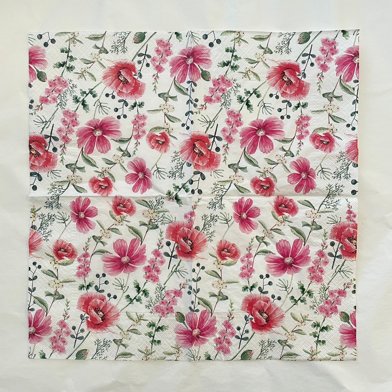 Napkin - Raspberry Flower