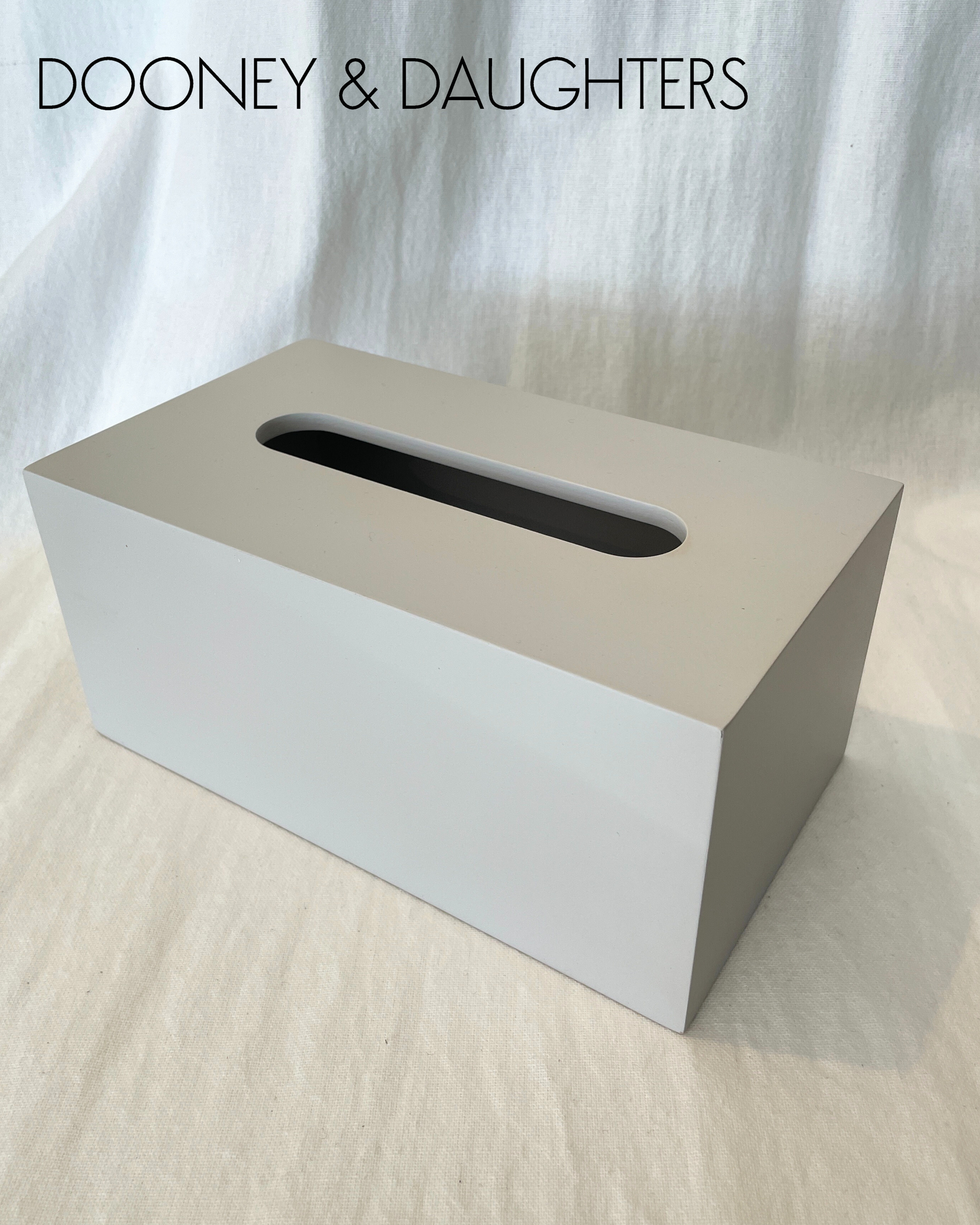 Plain Painted Rectangle Tissue Box