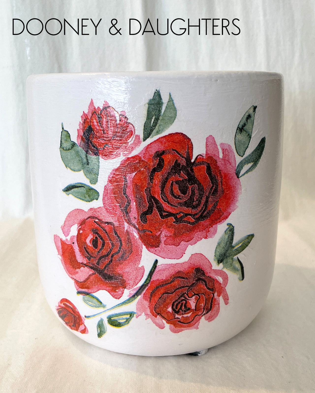 Large Pot - Red Rose