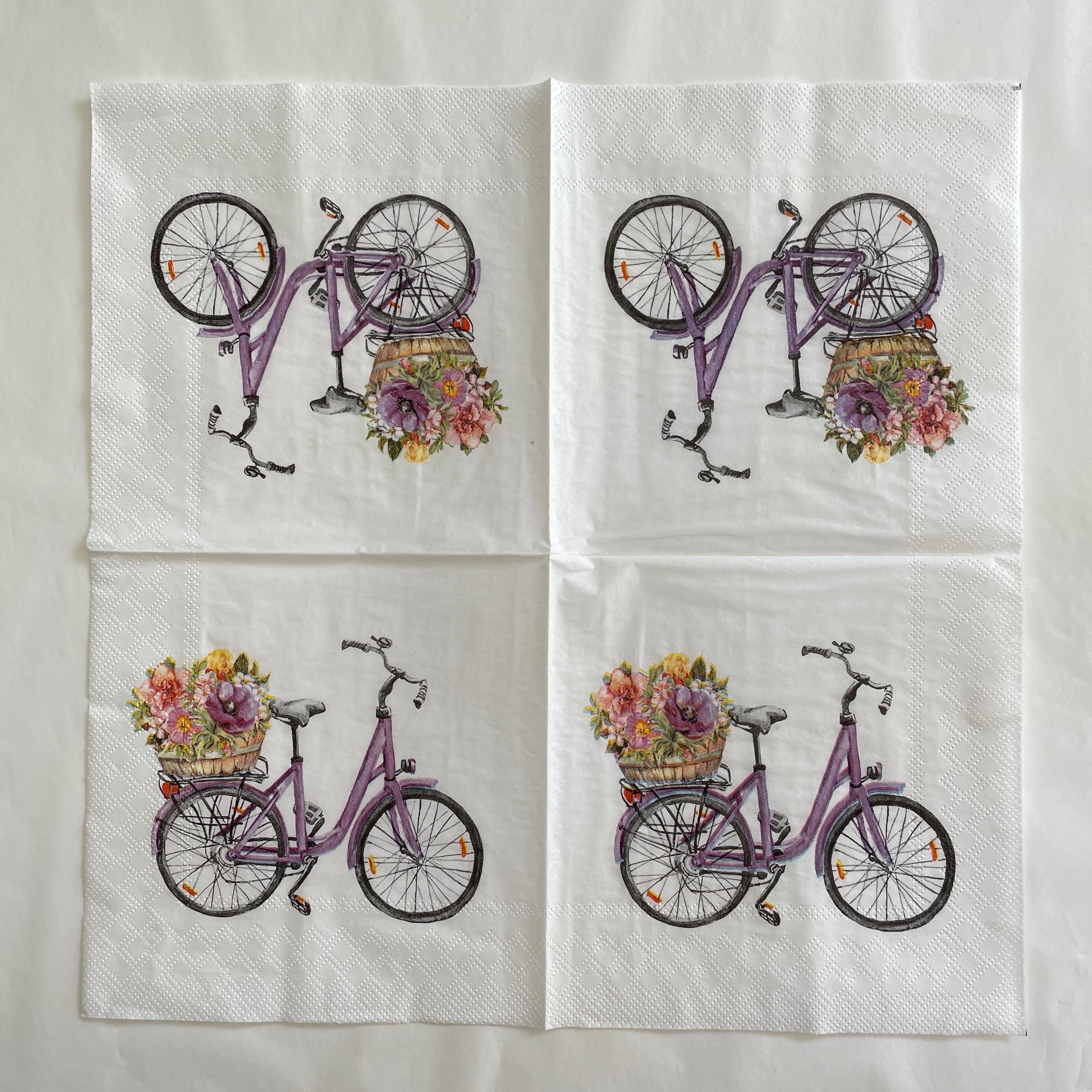 Napkin - Ride With Wild Flowers