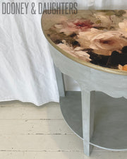 Romantic Roses Demi-Lune Table