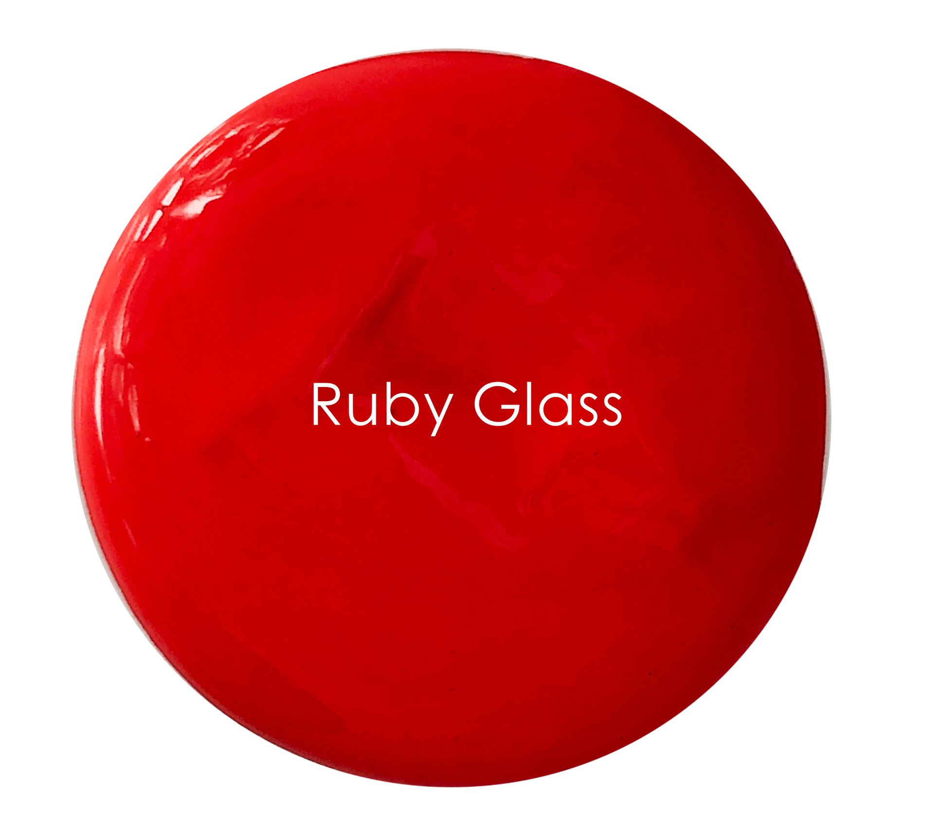 Ruby Glass chalk paint swatch – bright passionate red