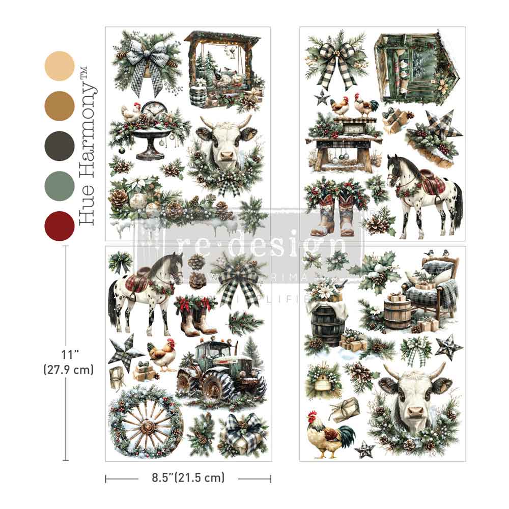 ReDesign Middy Transfer - Rustic Noel with Bonus Sheet!