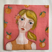 Napkin - Sally With Oranges