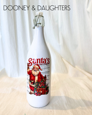 Santa Glass Bottle