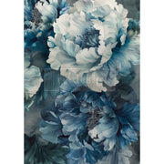 Decoupage Fiber A3 - Sapphire Peony