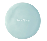 Seaglass chalk paint swatch – pale luminous blue