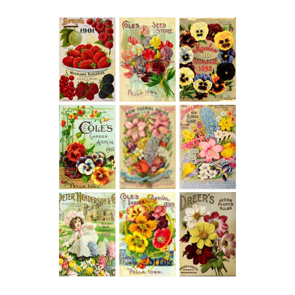 Seed Packets 2 White Cloud Decor Transfer