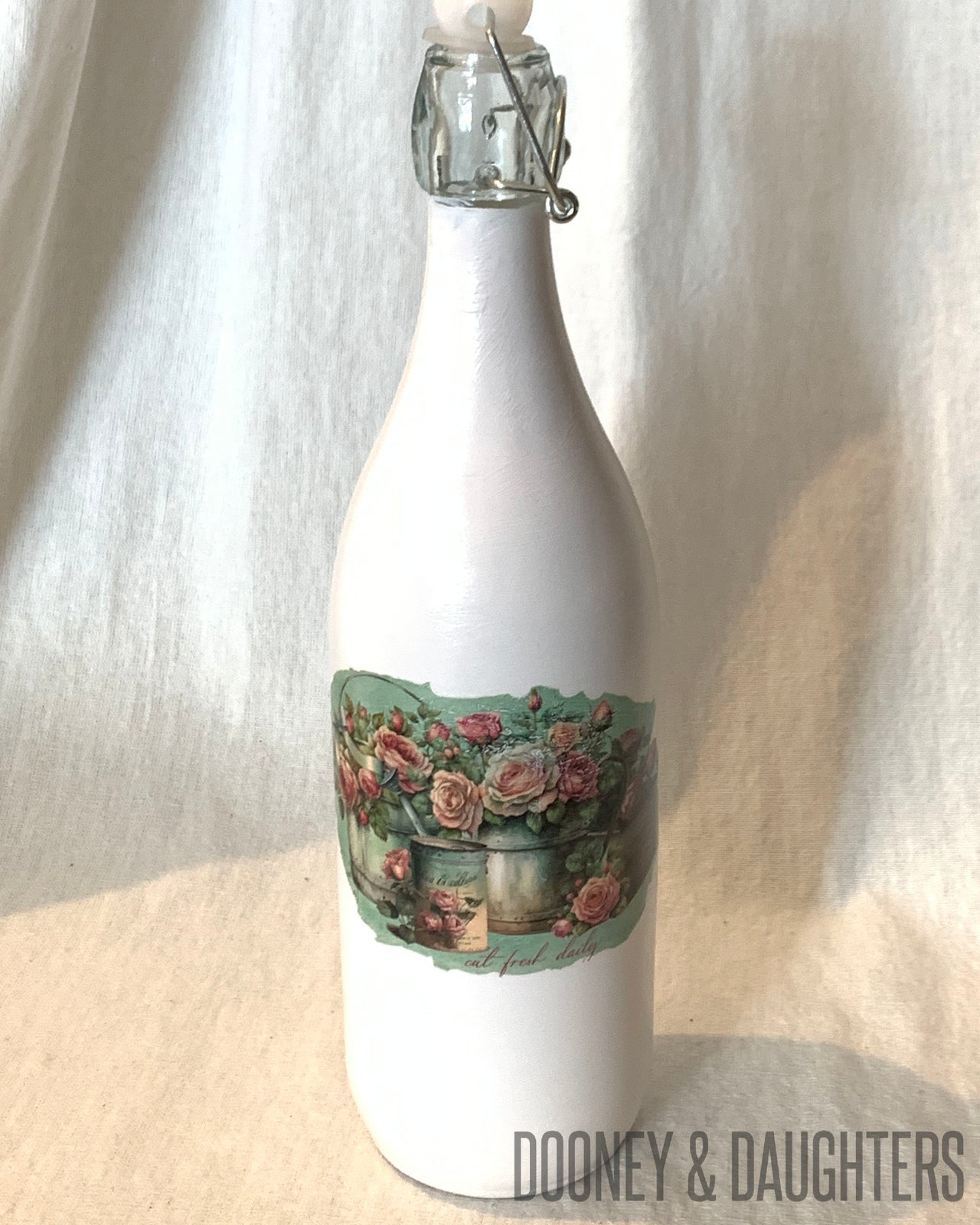 Shabby Chic Two Glass Bottle