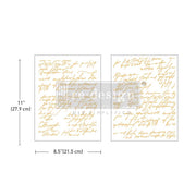 Shimmering Script Kacha Gold Transfer