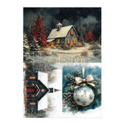 Decoupage Fiber A4 - Silent Timber Memoirs 2 Sheets