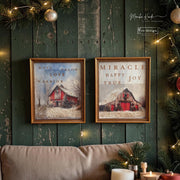 Decoupage Fiber A3 - Snowy Village 2 Sheets