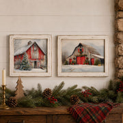 Decoupage Fiber A3 - Snowy Village 2 Sheets