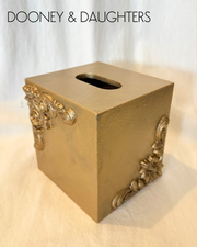 Sommerset Gold Square Tissue Box