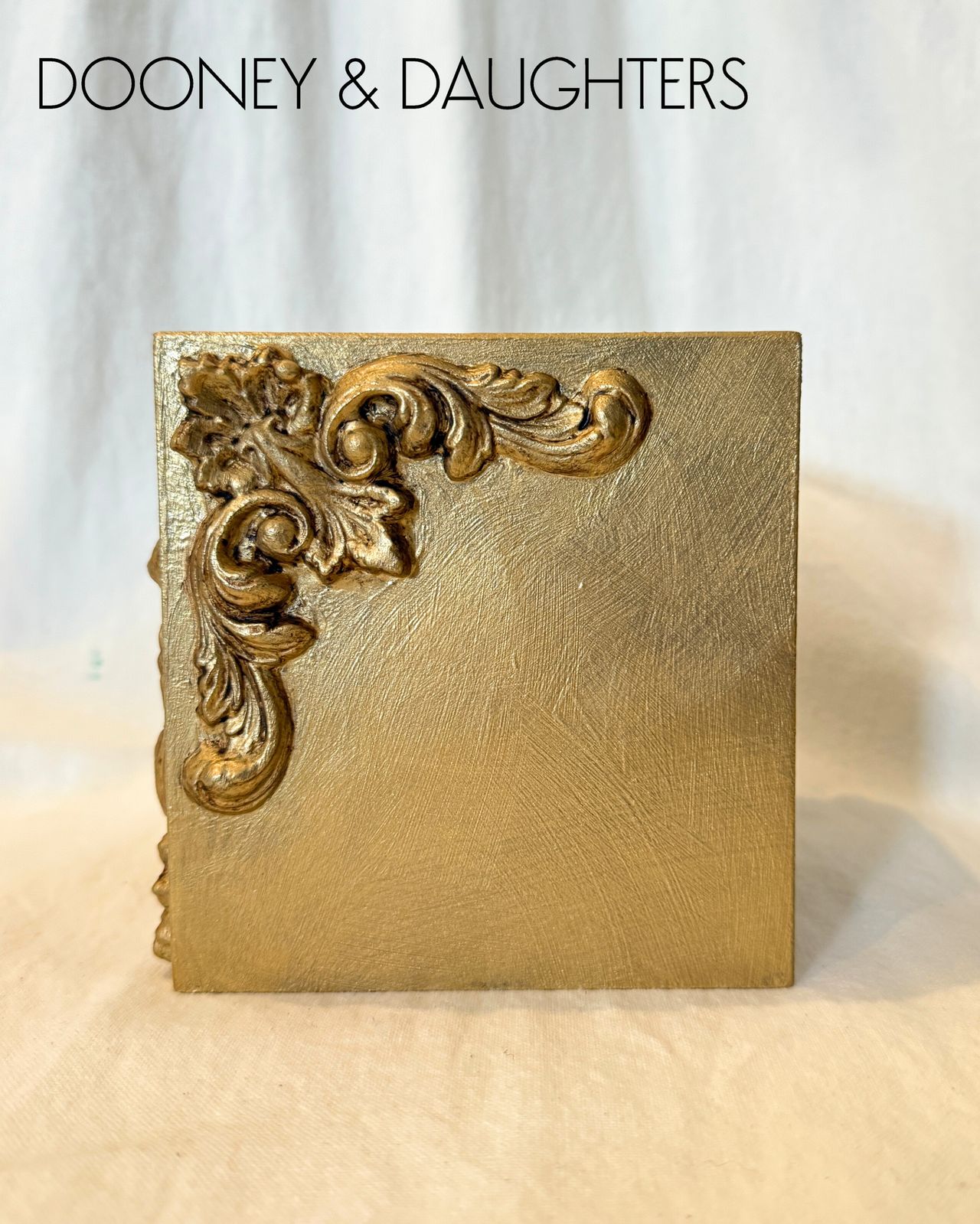 Sommerset Gold Square Tissue Box