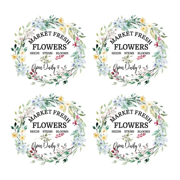 Spring Markets White Cloud Decor Transfer