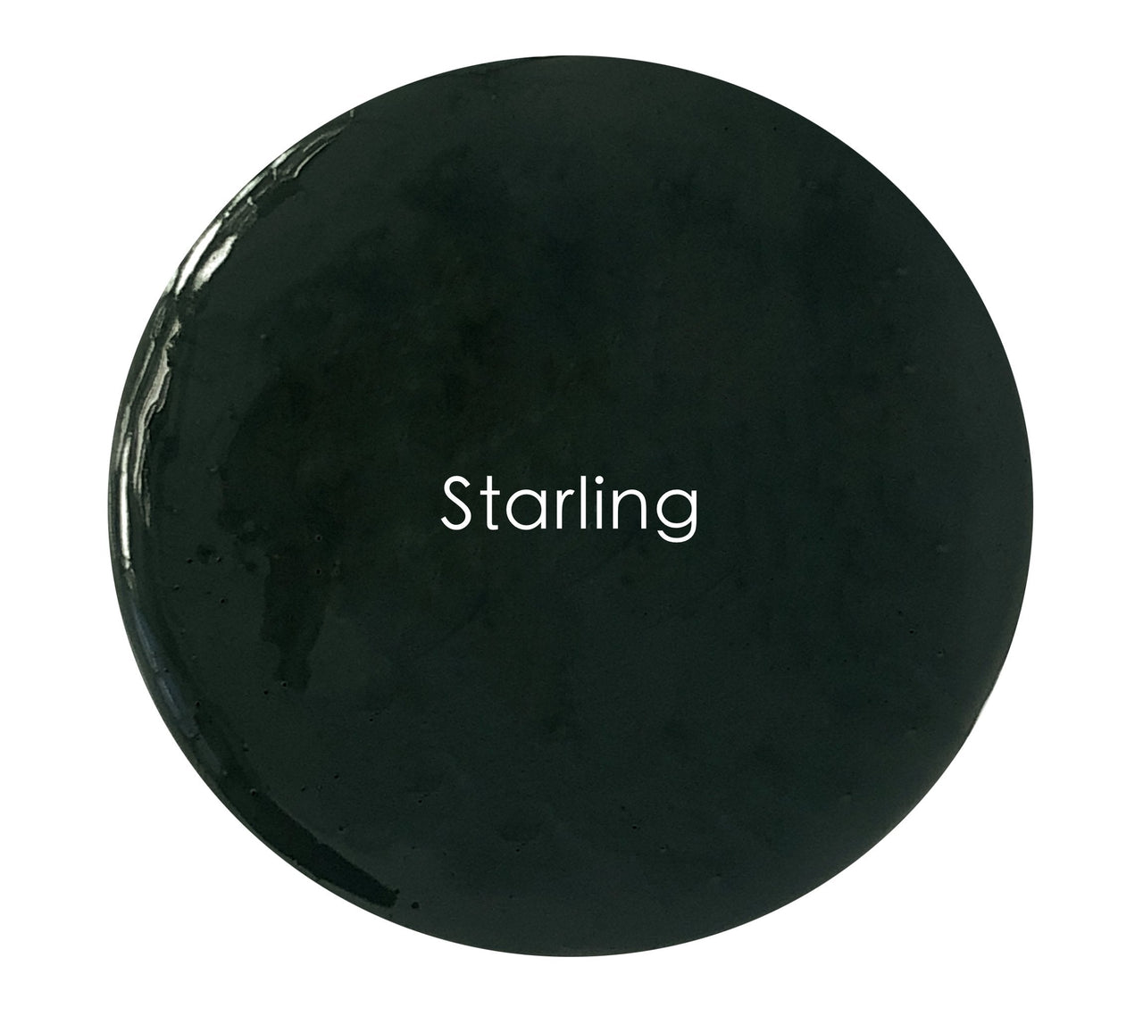 Dark blackened green matte wall paint – Starling colour