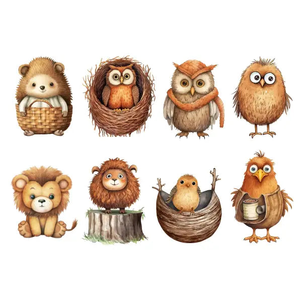 Storybook Animals White Cloud Decor Transfer