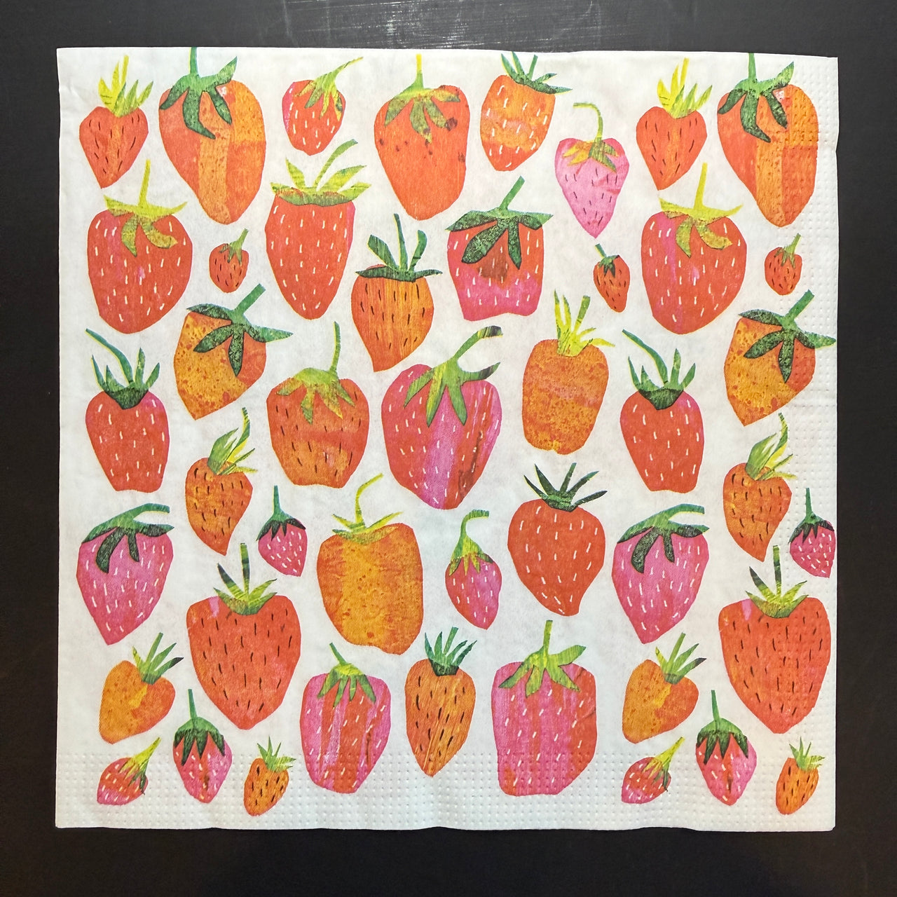 Napkin - Strawberry Collage
