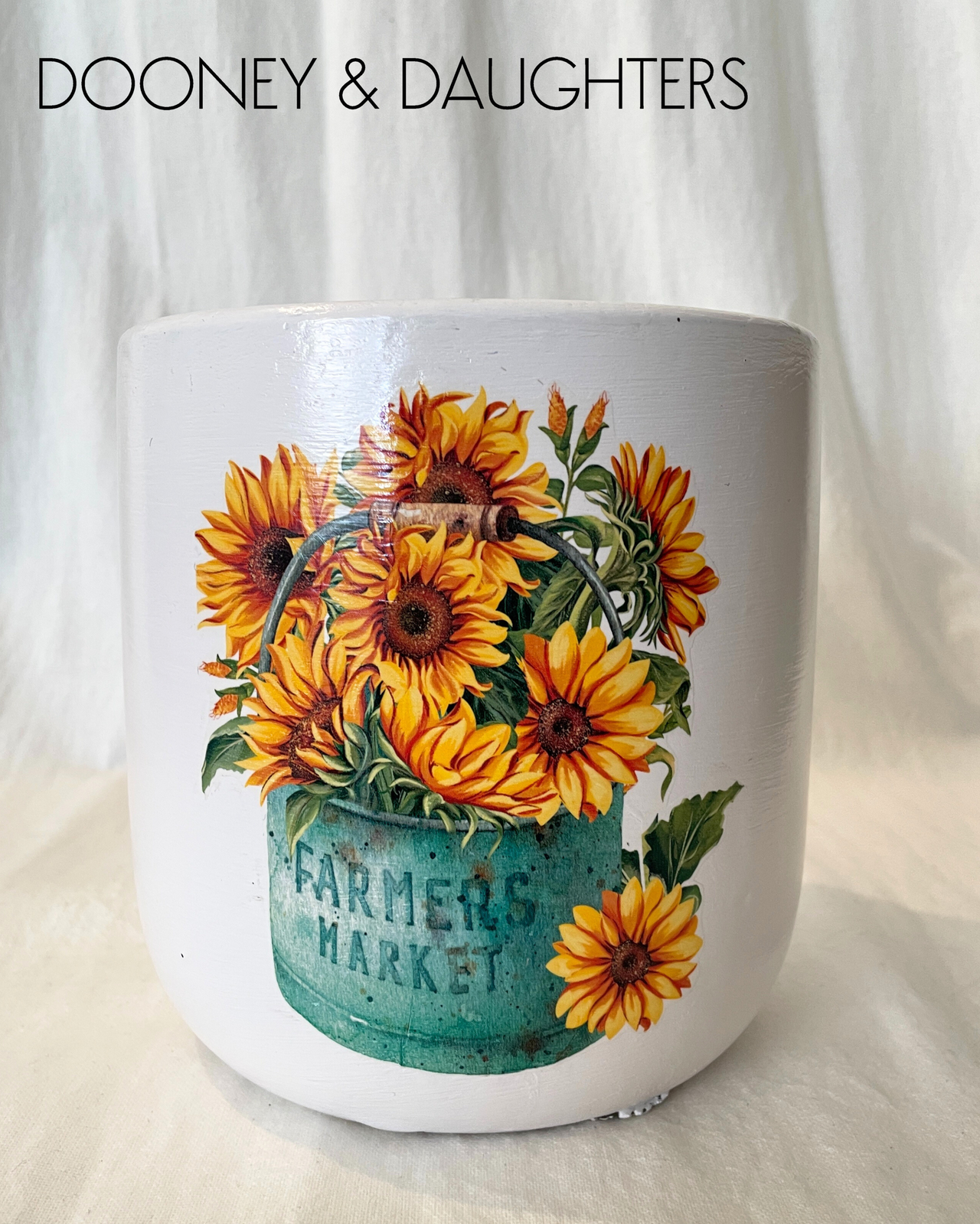 Large Pot - Sunflower Bucket