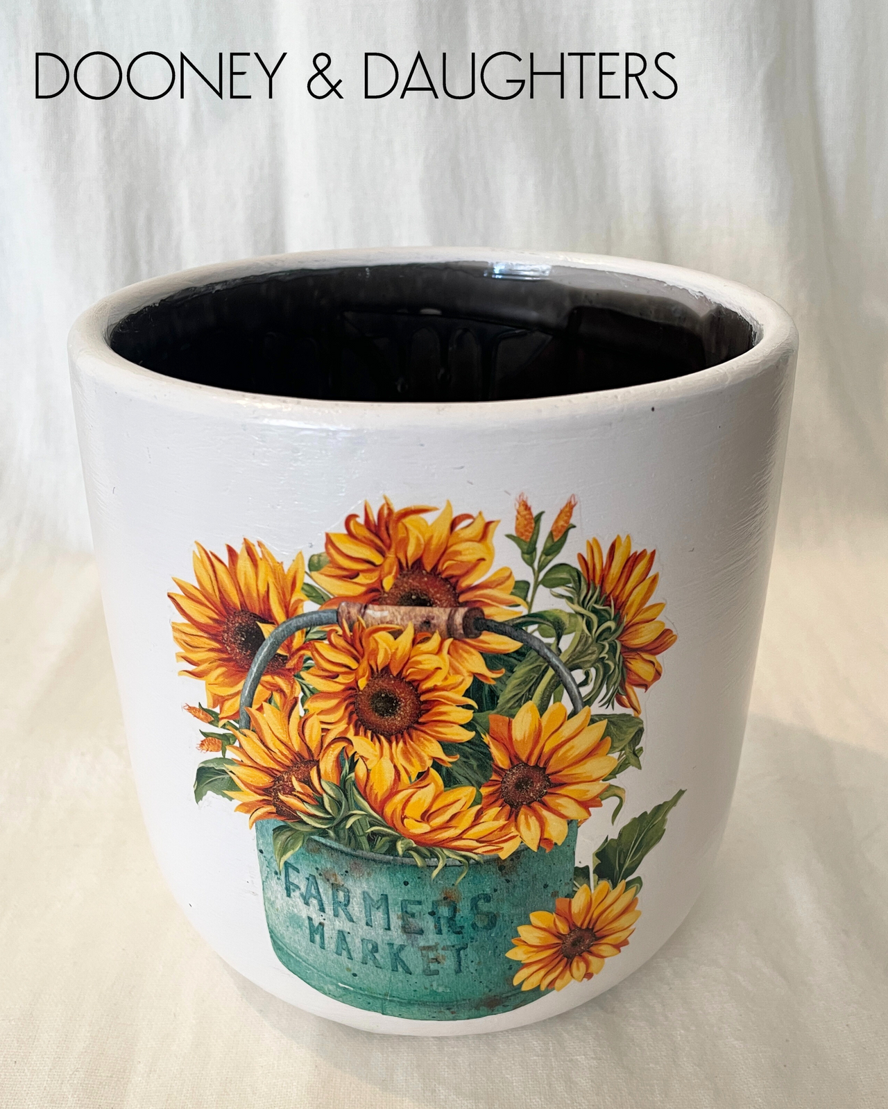 Large Pot - Sunflower Bucket