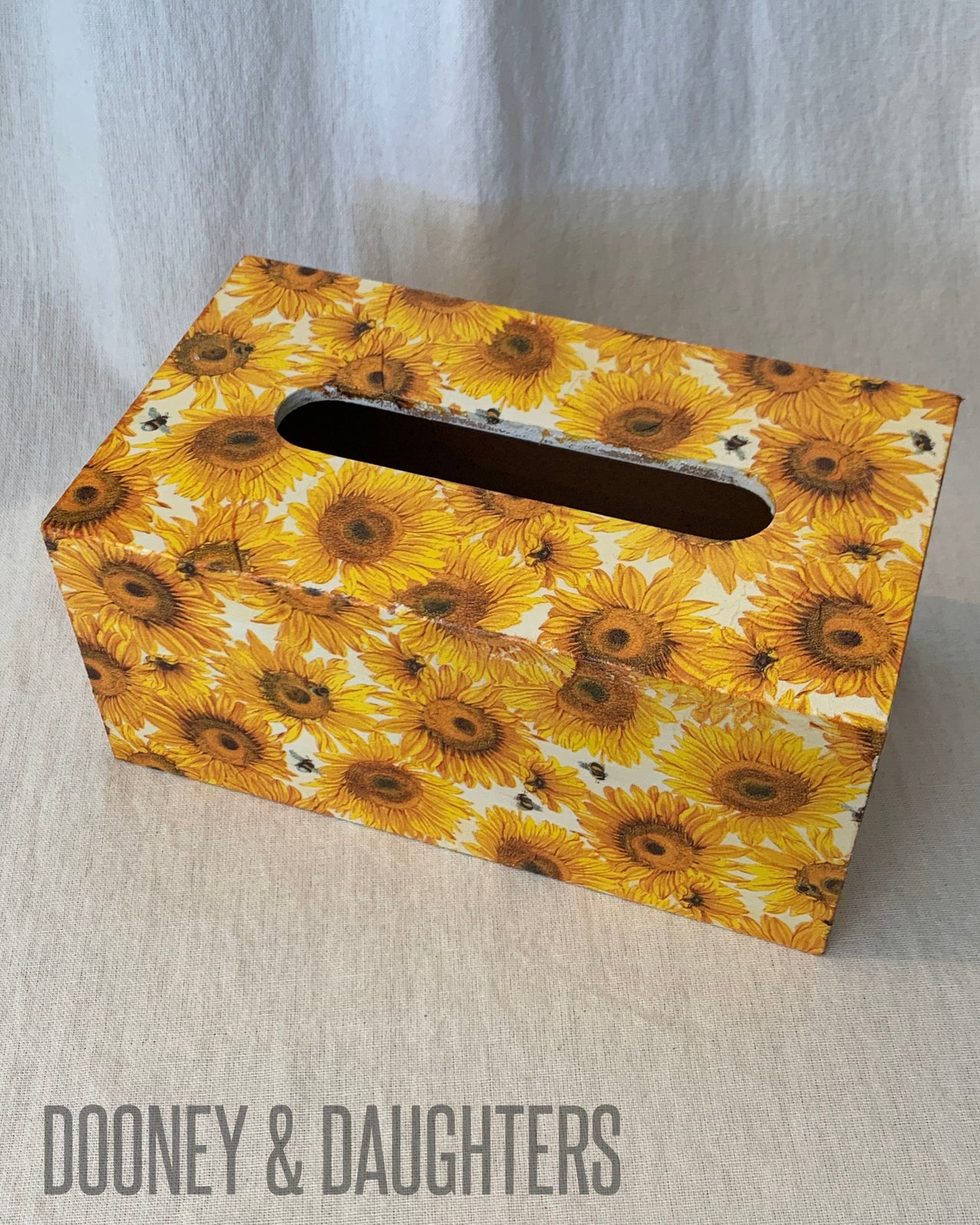 Sunflower Rectangle Tissue Box