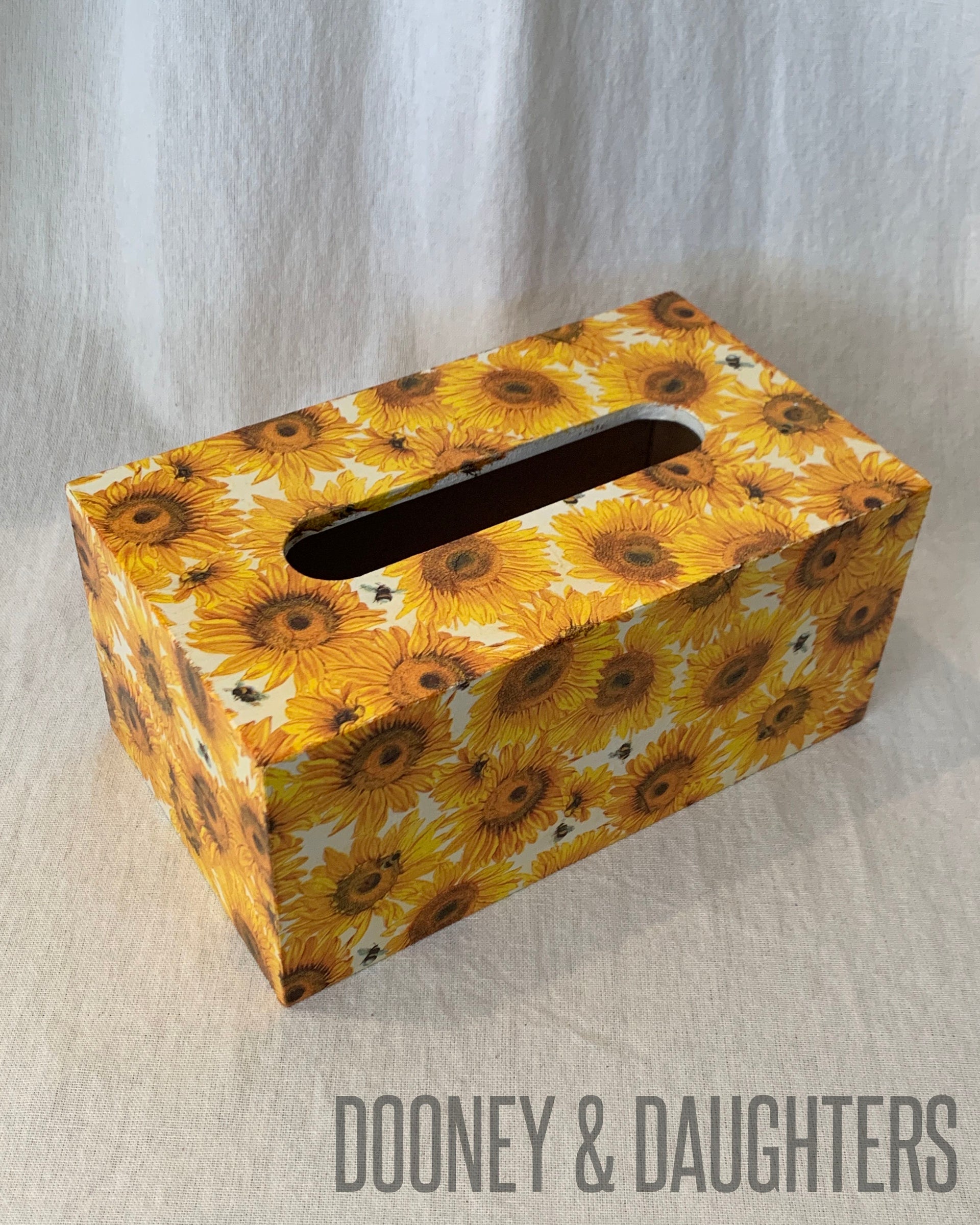 Sunflower Rectangle Tissue Box