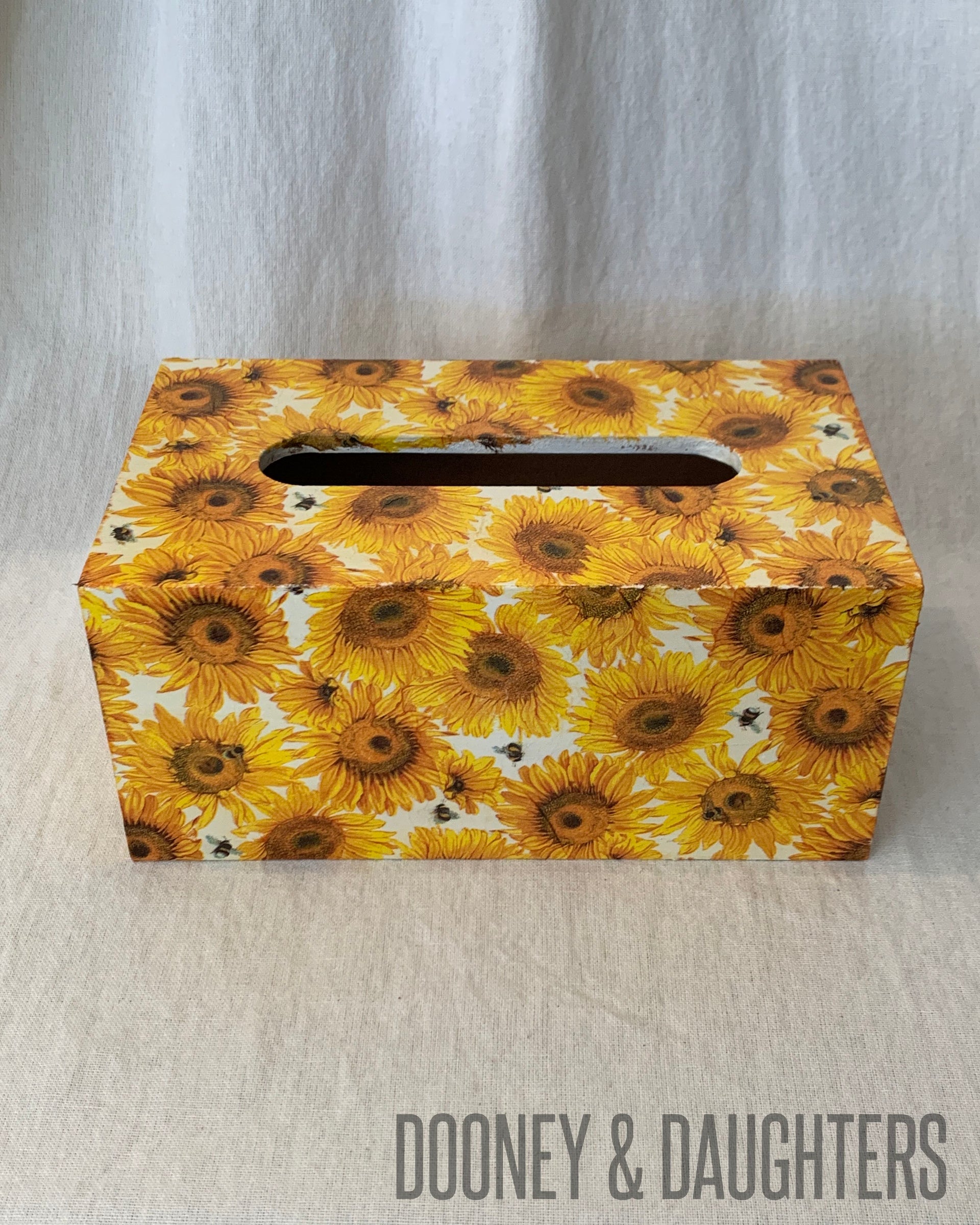 Sunflower Rectangle Tissue Box