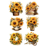 Sunflowers 1 White Cloud Decor Transfer