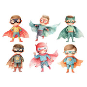 Superhero Boys White Cloud Decor Transfer