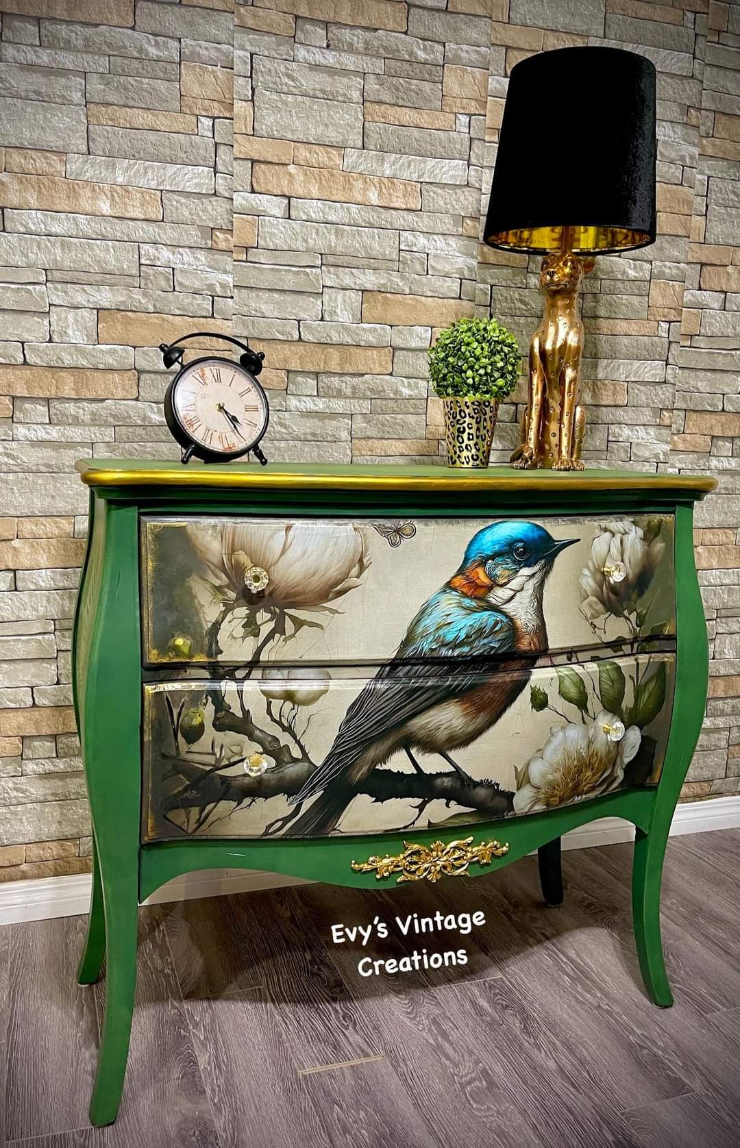 Sweet Bird In Blue Decoupage Paper