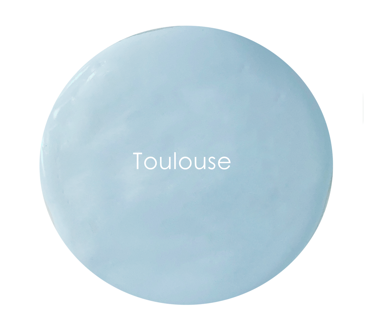 Toulouse chalk paint swatch – cool mid blue
