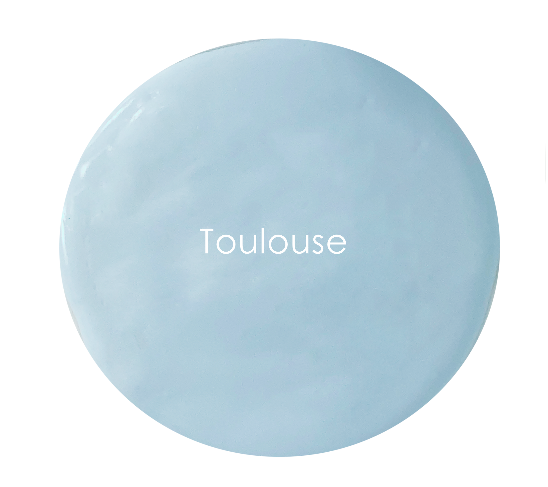 Toulouse chalk paint swatch – cool mid blue