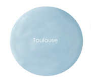 Cool blue wall paint colour – Toulouse swatch