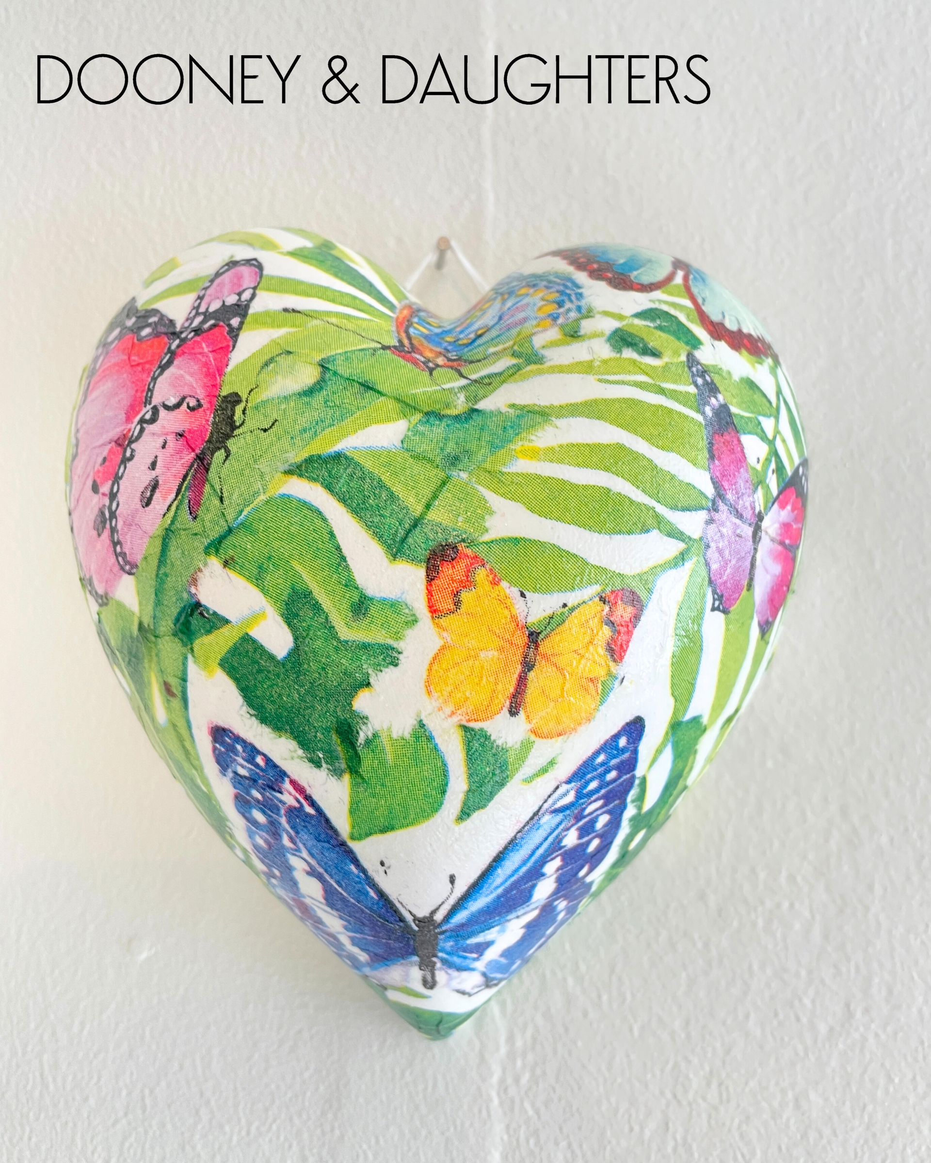 Tropical Butterflies Medium Heart