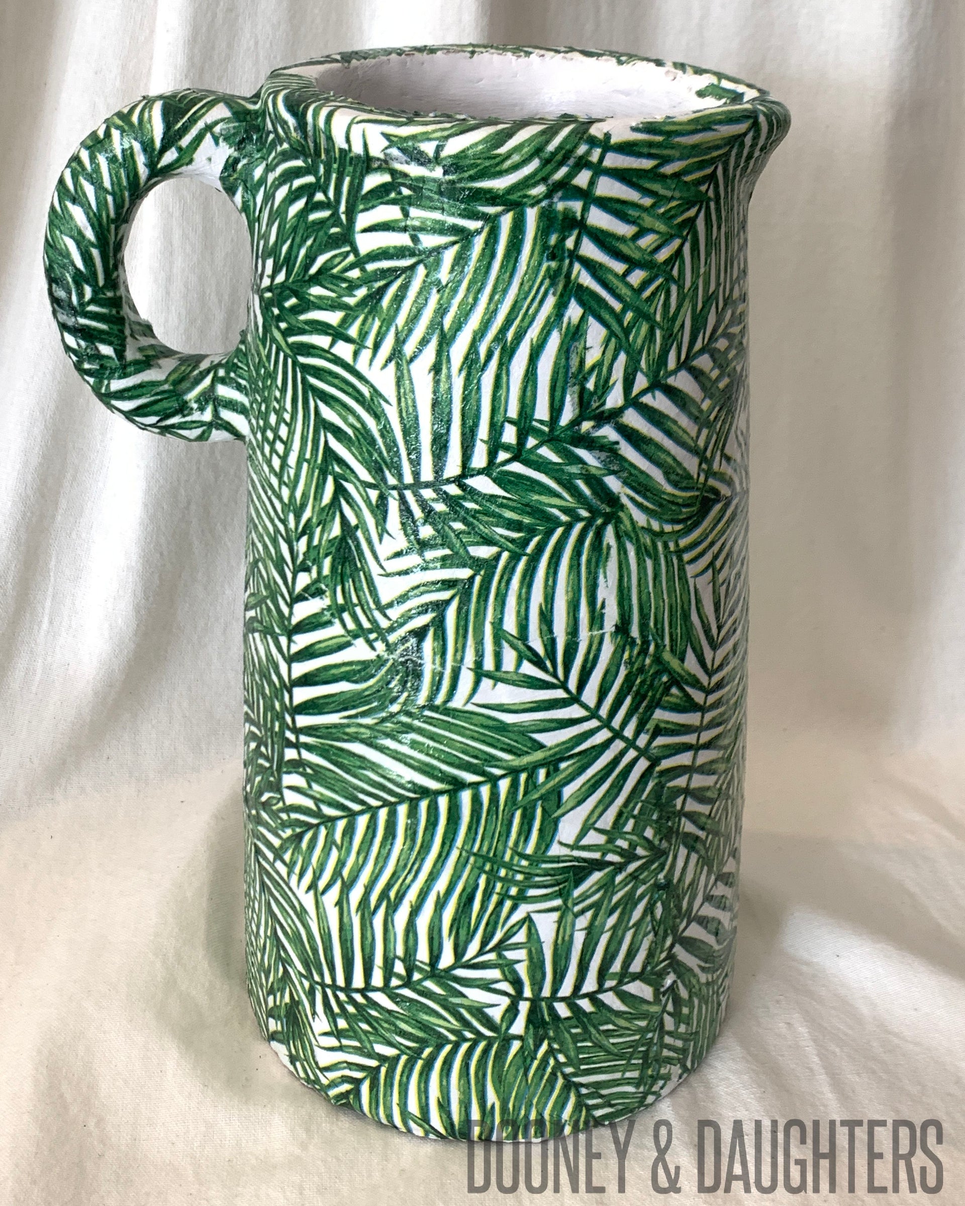 Tropical Leaves Large Vase