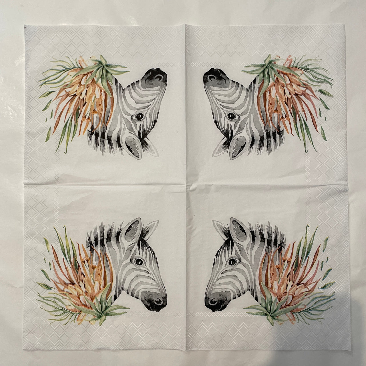 Napkin - Tropical Zebra