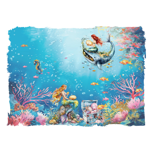 Underwater 2 White Cloud Decor Transfer