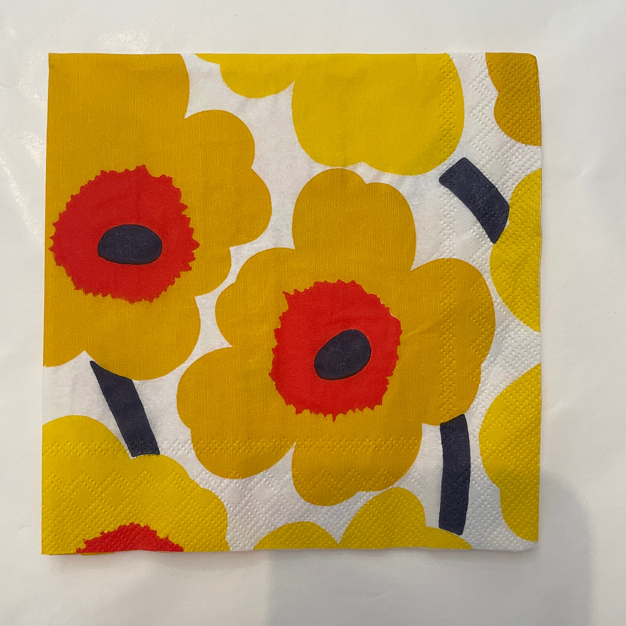 Napkin - Unikko Dark Yellow